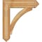 Ekena Millwork Thorton Arts and Crafts Rough Sawn Bracket w/ Offset Brace, Western Red Cedar, 8"W x 30"D x 34"H BKT0806X30X34THR03RWR - alternate 3